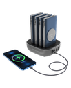 Powerology 4in1 Station 10000mAh with Built-in Cable (Blue)