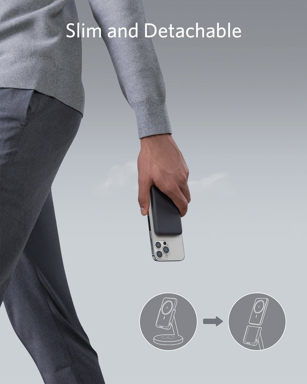 Anker 2-in-1 Magnetic Wireless Charger MagGo (Black)