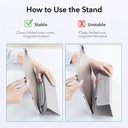 ESR Ascend Trifold with Clasp Cover for iPad Mini 2021 (Silver Gray)