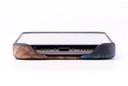 iPhone 13 Pro Wood+Resin Live Edge Phone Case-Martguerita (Dark Blue)