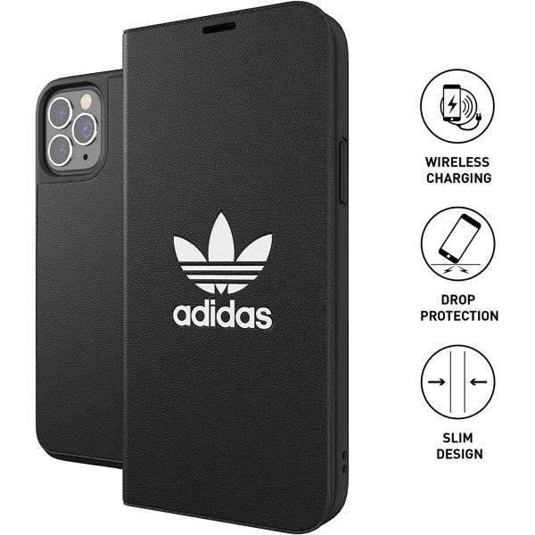 Adidas Folio Booklet for iPhone 12/12 Pro (Black)
