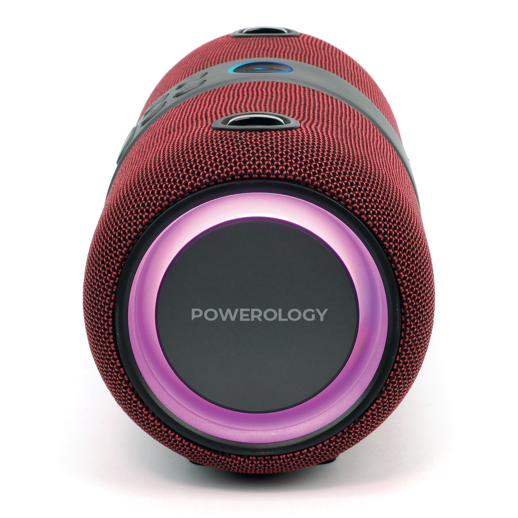 Powerology Cypher Portable Stereo Speaker (Red)