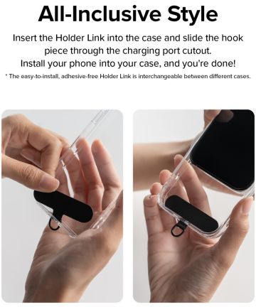 Ringke Holder Link Strap (Black/White)