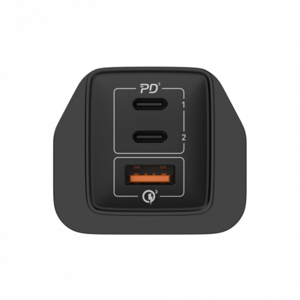 Momax ONEPLUG 67W 3-Port GaN Charger (Black)