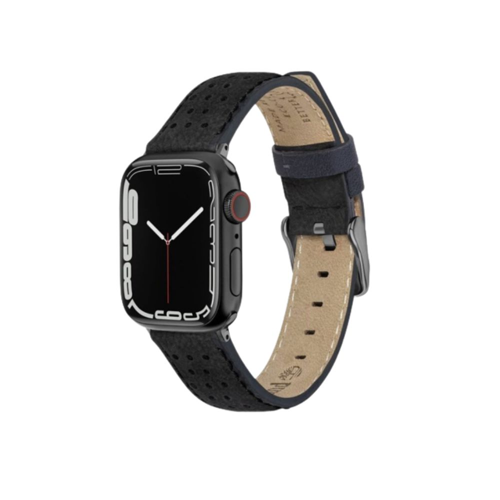 Timberland Daintree Leather Strap for Smart Watch 42/44/45/49mm (Black)