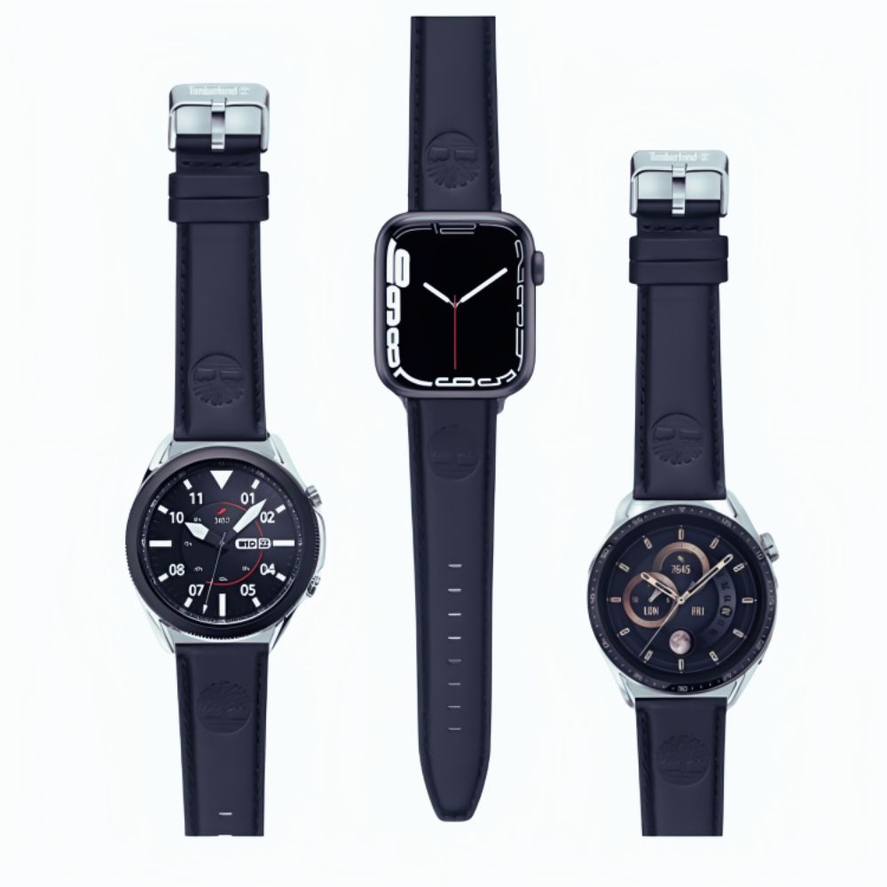 Timberland Lacandon Leather Strap for Smart Watch 42/44/45/49mm (Navy)