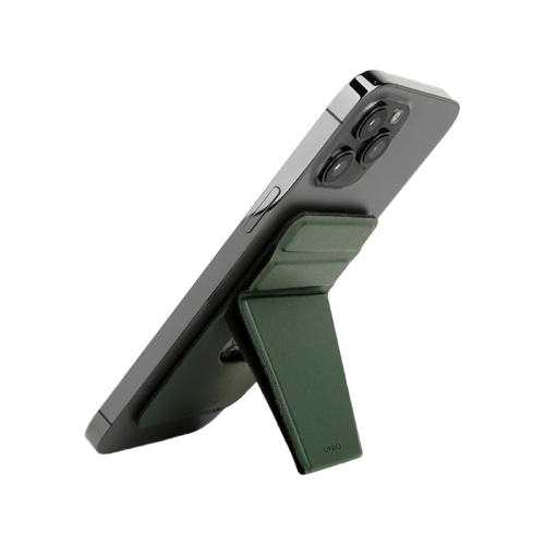 UNIQ Lyft Magnetic Snap-On Stand and Card Holder (Green)