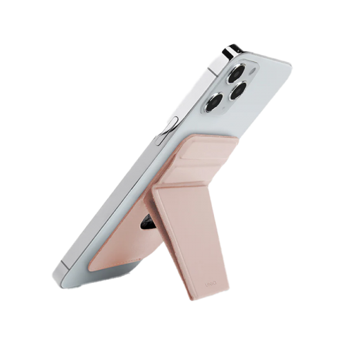 UNIQ Lyft Magnetic Snap-On Stand and Card Holder (Pink)