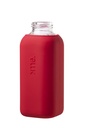 Squireme Y1 Glass Bottle with Silicone Sleeve 600ml (Fire Red)