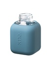 Squireme Y2 Glass Bottle with Silicone Sleeve 370 ml (Teal Blue)