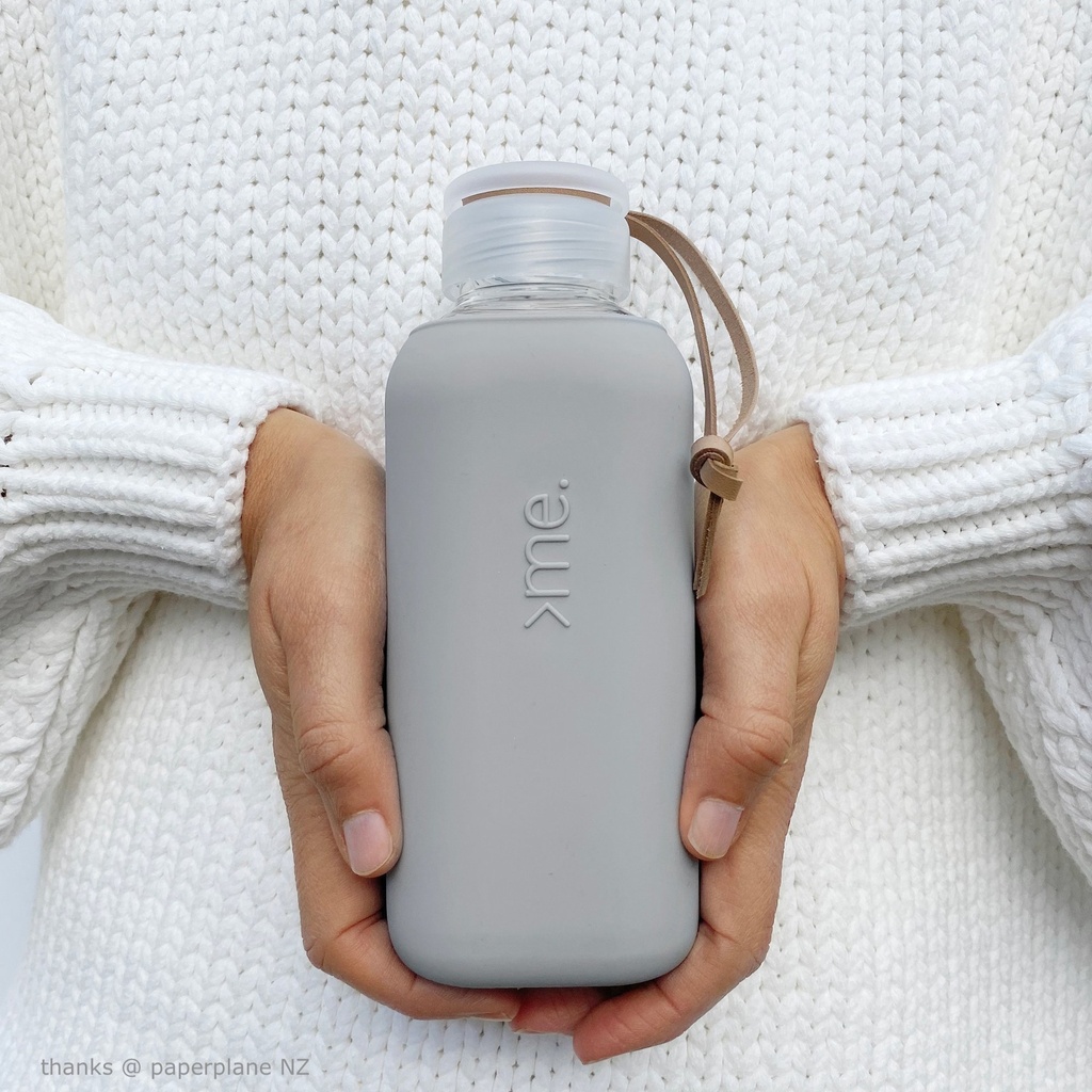 Squireme Y1 Glass Bottle with Silicone Sleeve 600ml (Moon shadow)