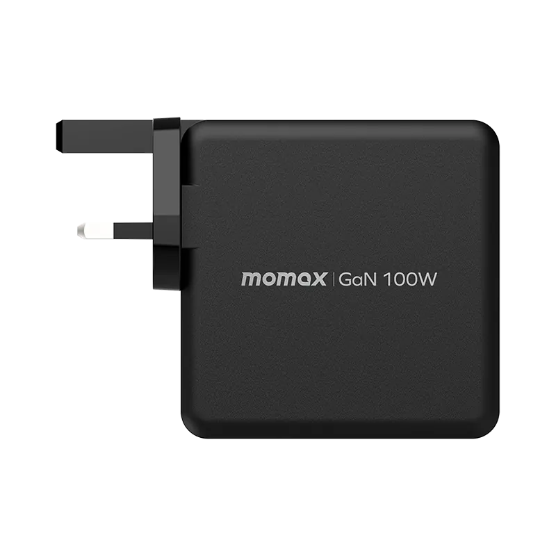 Momax ONE PLUG 100W 4-Port GaN Charger (AU/EU/UK) (Black)