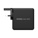 Momax ONE PLUG 100W 4-Port GaN Charger (AU/EU/UK) (Black)