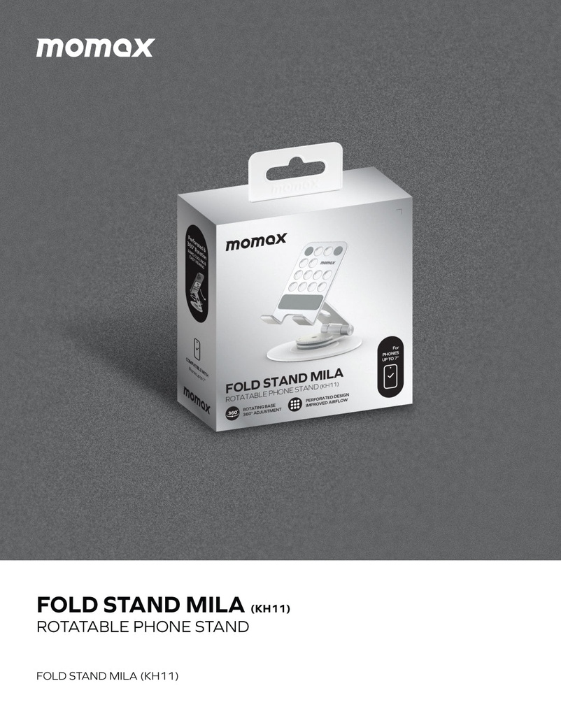 Fold Stand Mila Rotatable Phone Stand (Silver)