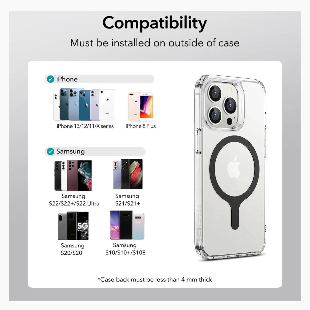 ESR HaloLock Universal Ring 360 Magsafe 2pack (White)