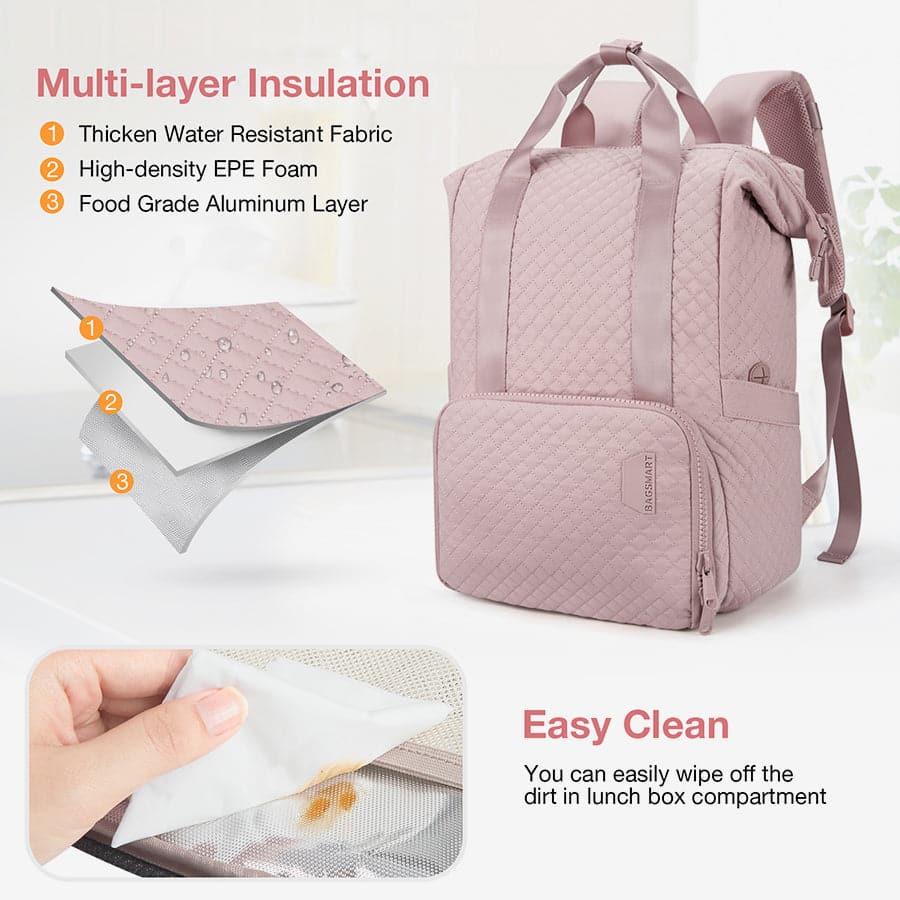 Bagsmart Bonchemin Versatile Lunch Backpack (Black)