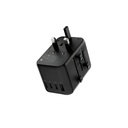 Powerology Universal Multi-Port Travel Adapter with 4 Type-C