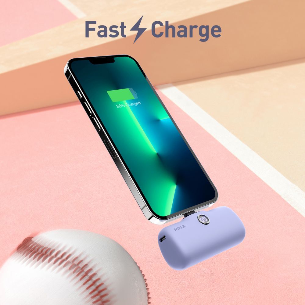 iWalk Linkme Pro Fast Charge Pocket Battery USB-C 4800 mAh (Purple)
