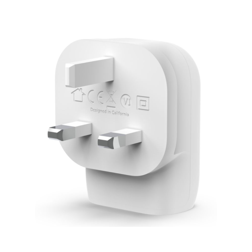 Belkin PD 30W PPS USB-C Wall Charger with 1m PVC USBC-C Cable (White)