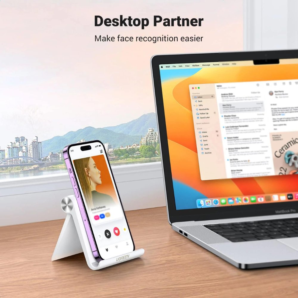 UGREEN Multi-Angle Adjustable Phone Stand (White)