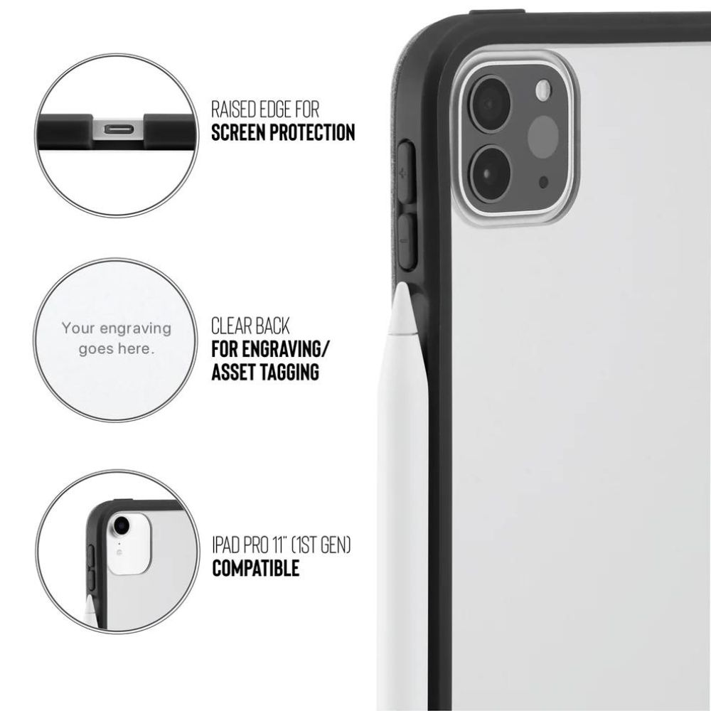 Pipetto Origami No.1  Case for iPad Pro 11" (Black)