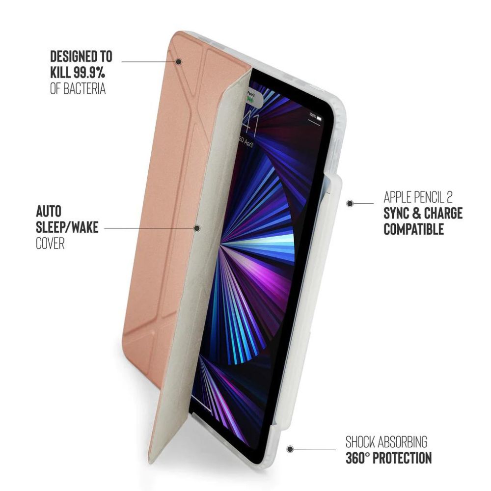 Pipetto Origami No.3 Pencil Case for iPad Pro 11" (Rose Gold)