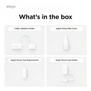 Elago Apple Pencil Protection Set Apple Pencil 1st Gen (White)