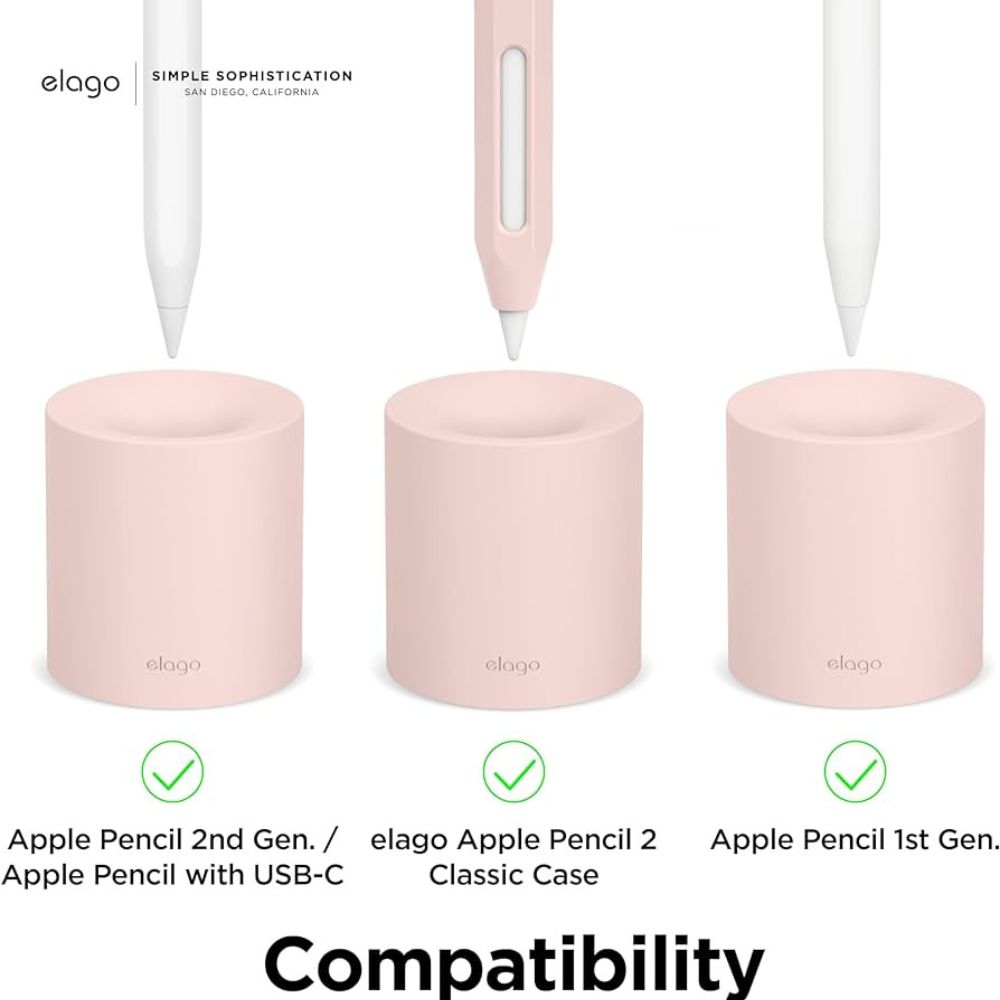 Elago Silicone Stand Apple Pencil (Lovely Pink)