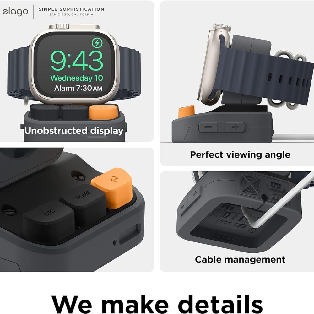 Elago W9 Stand Apple Watch Ultra 44/45mm (Dark Grey)