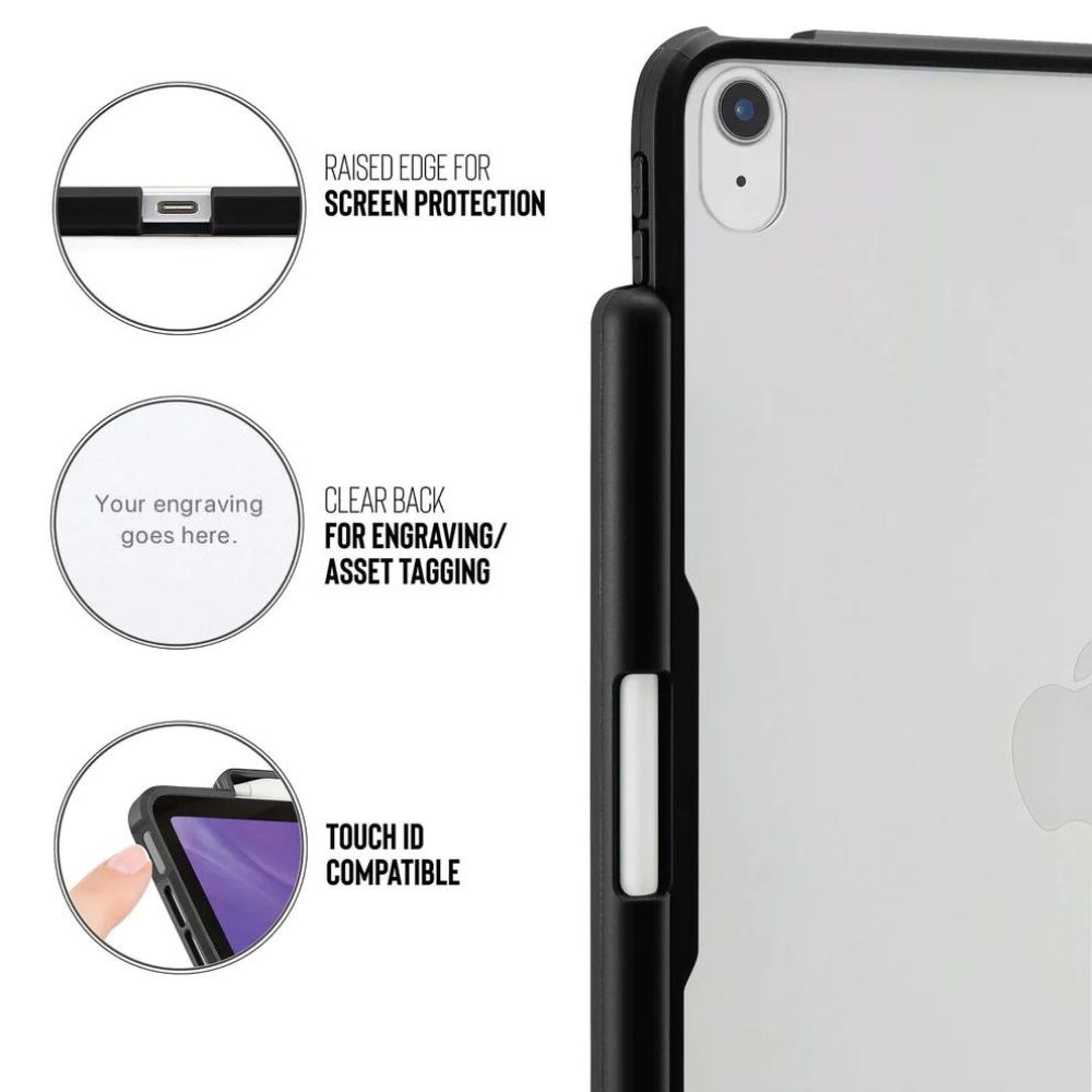 Pipetto Origami No.3 Pencil Case for iPad Air 10.9" (Black)