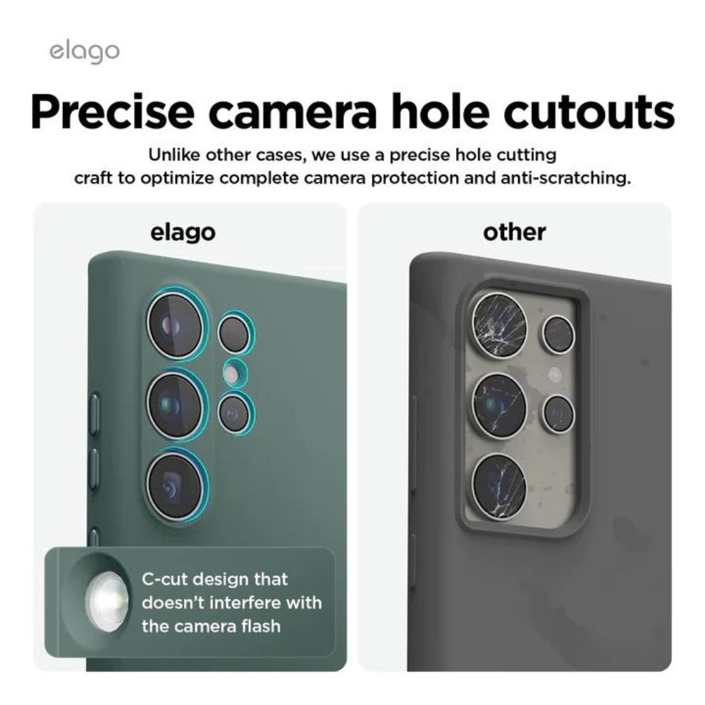 Elago Samsung Galaxy S24 Ultra Liquid Silicone Case (Stone)