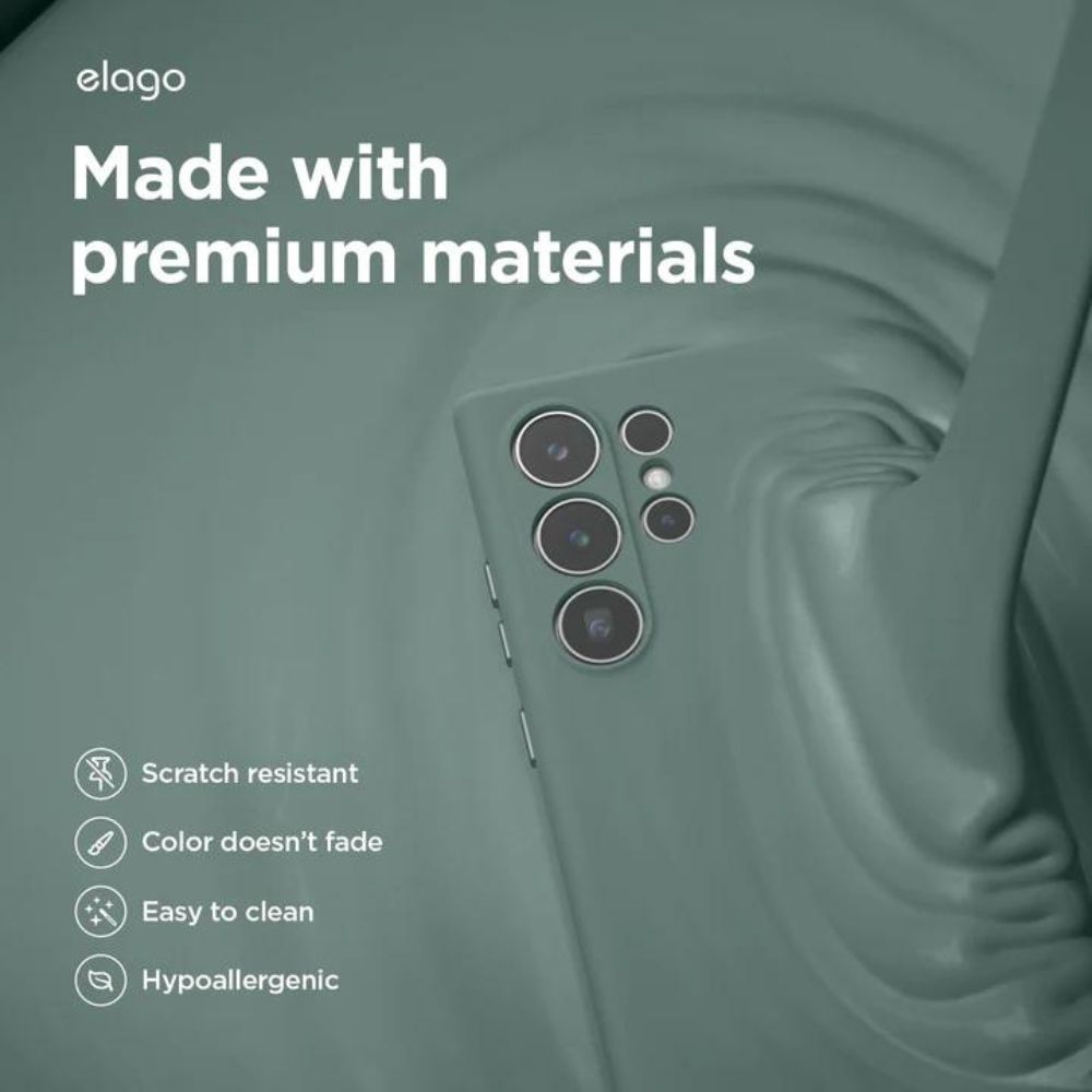 Elago Samsung Galaxy S24 Ultra Liquid Silicone Case (Stone)