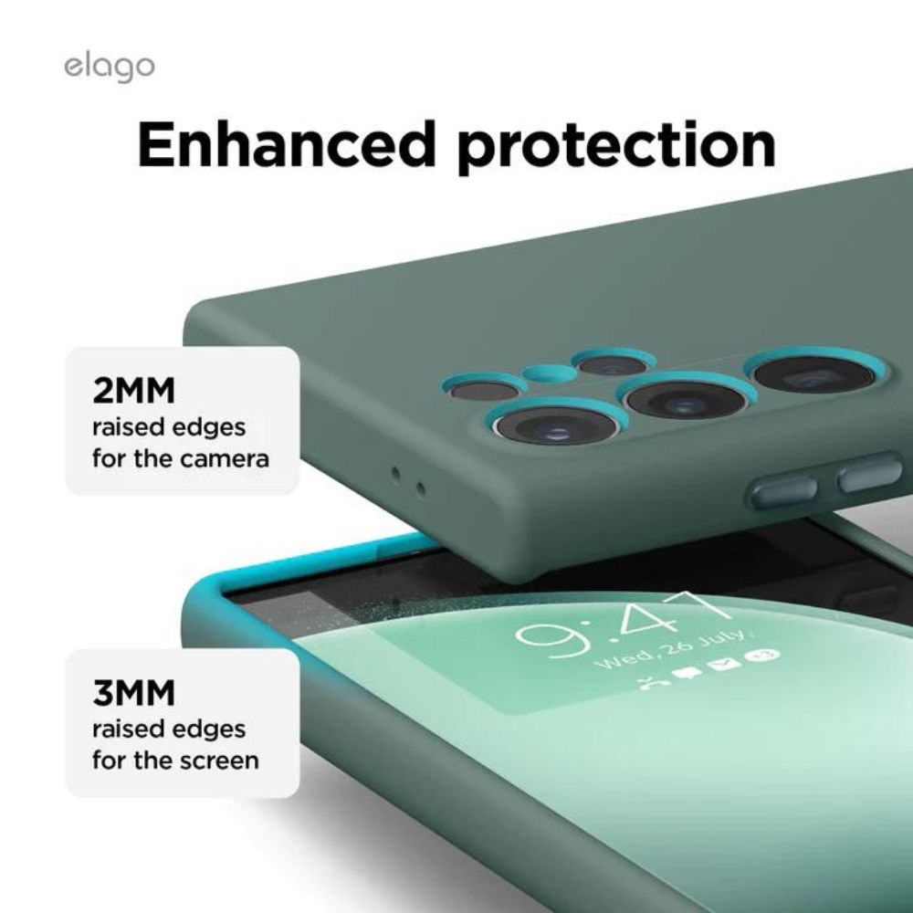 Elago Samsung Galaxy S24 Ultra Liquid Silicone Case (Stone)