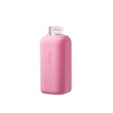 Squireme Y1 Glass Bottle with Silicone Sleeve 600ml (Powder Pink)