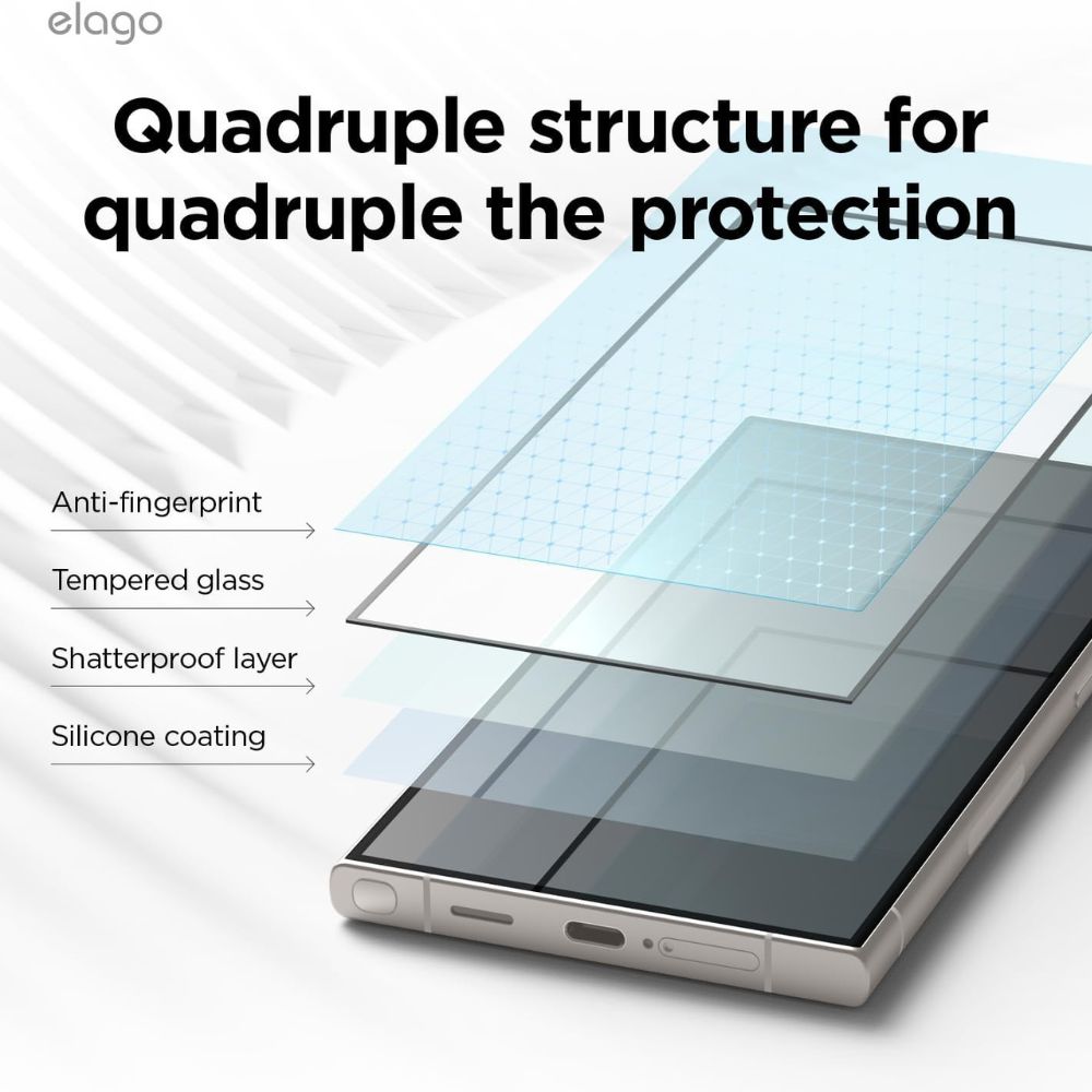 Elago Screen Protector for Samsung Galaxy S24 Ultra (Clear)