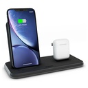 ZENS Stand+Dock Aluminium Wireless Charger (Black)