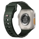 UNIQ STRIDE FKM RUBBER APPLE WATCH STRAP 49/45/44/42MM - MOSS GREEN (GREEN)