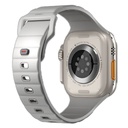 UNIQ STRIDE FKM RUBBER APPLE WATCH STRAP 49/45/44/42MM - CHALK GREY (GREY)