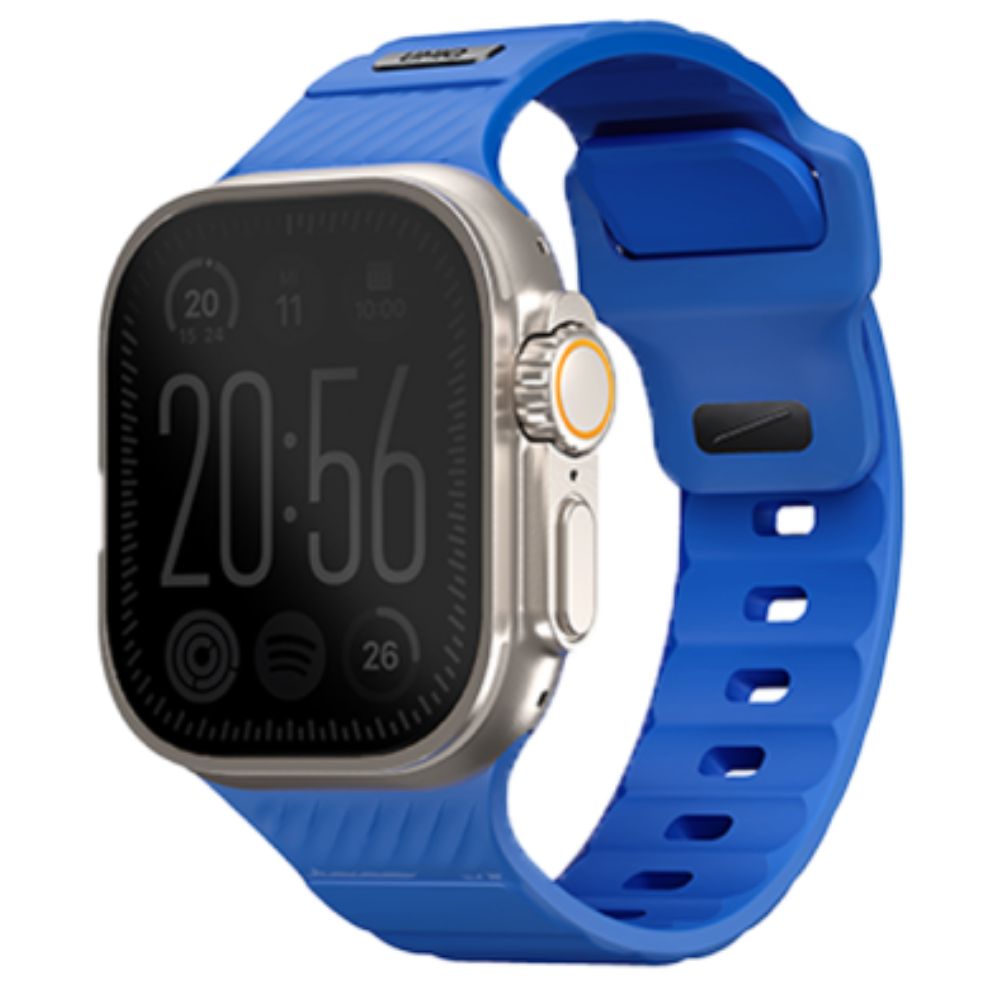 UNIQ STRIDE FKM RUBBER APPLE WATCH STRAP 49/45/44/42MM - COBALT (COBALT BLUE) 