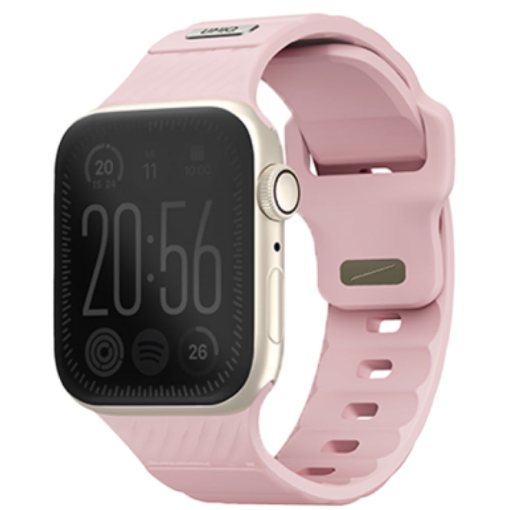 UNIQ STRIDE FKM RUBBER APPLE WATCH STRAP 41/40/38MM - PALE PINK (PALE PINK)