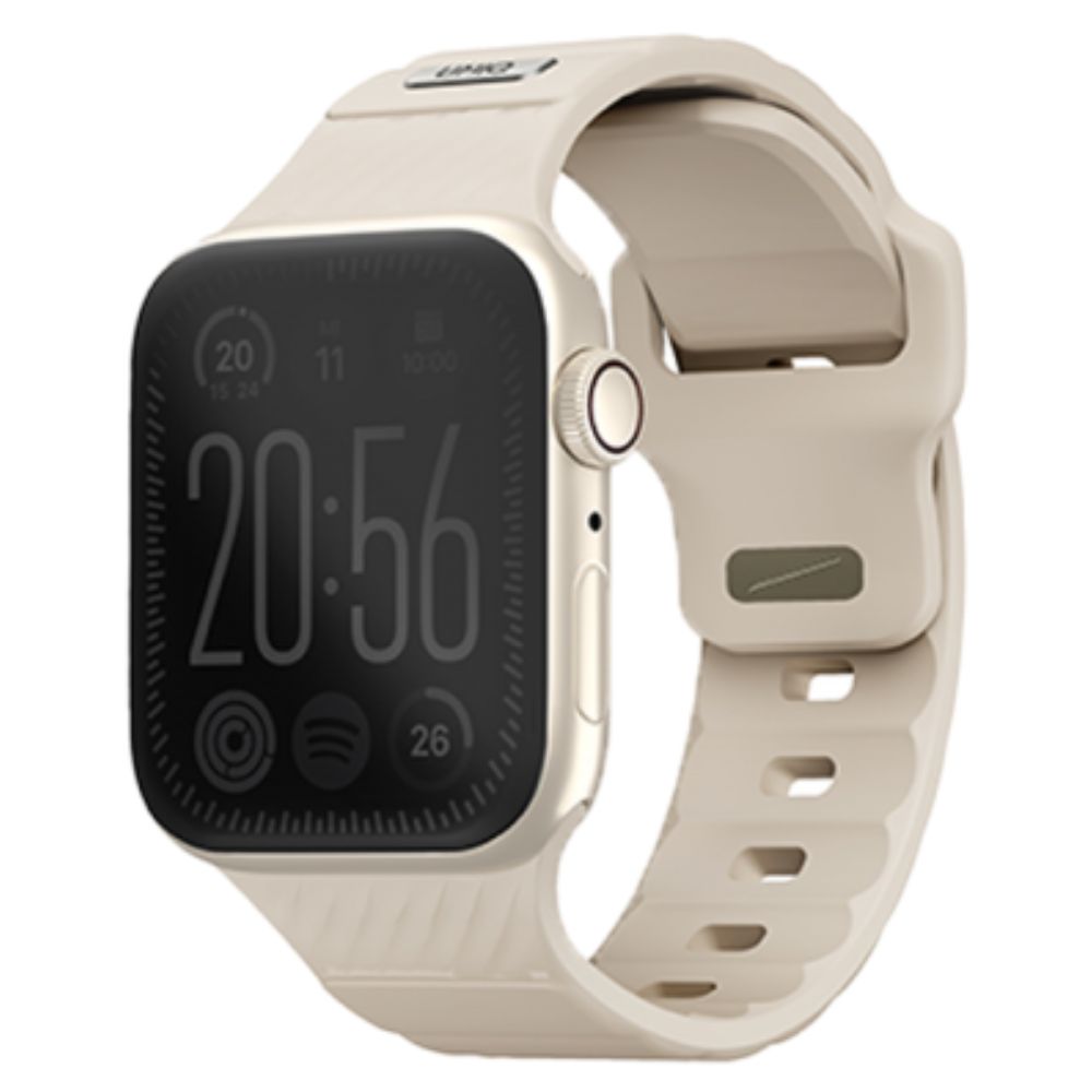 UNIQ STRIDE FKM RUBBER APPLE WATCH STRAP 41/40/38MM - PALE KHAKI (PALE KHAKI)