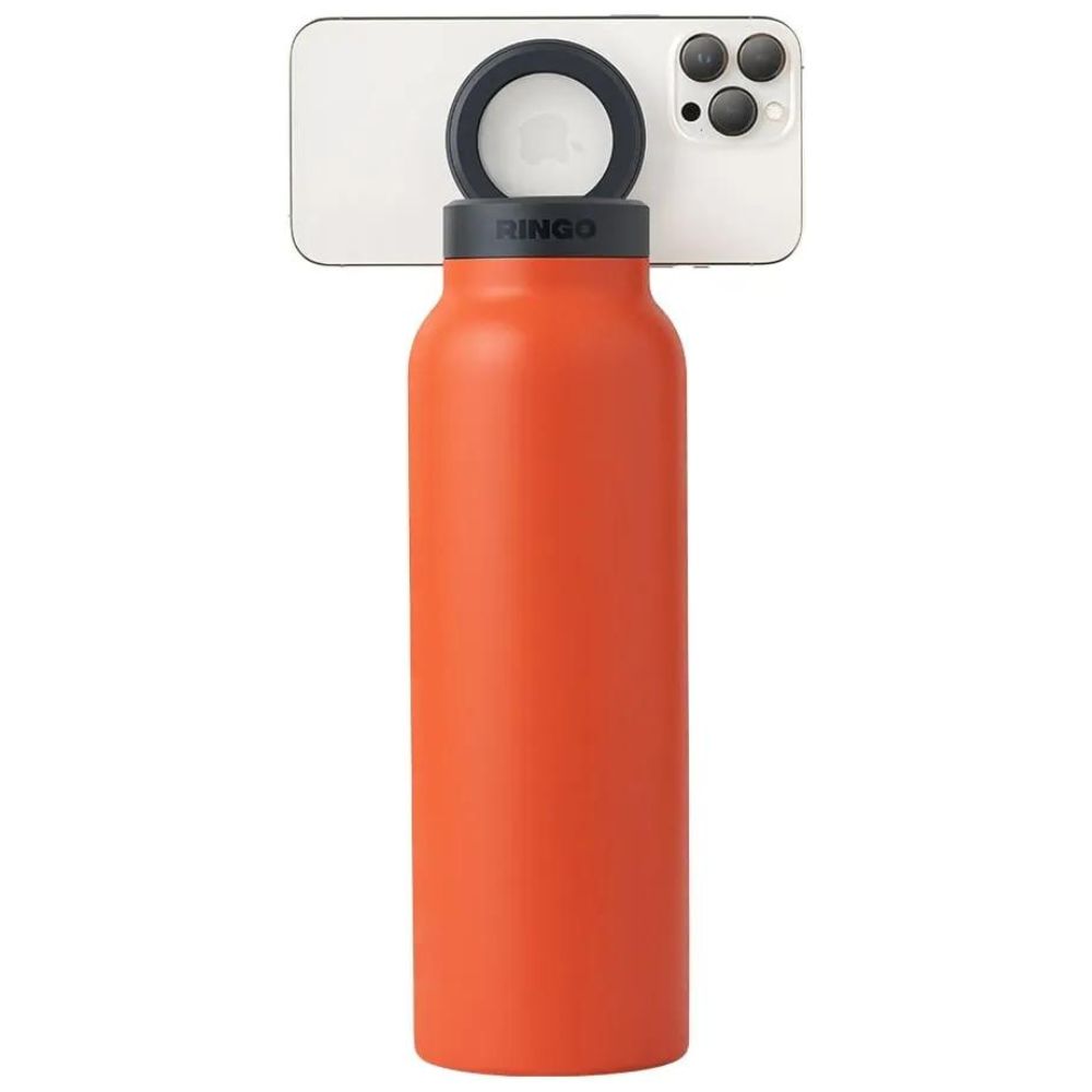 RINGO WATER BOTTLE - 32 OZ - SCREW LID / BOOSTER RING (ORANGE)