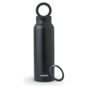 RINGO WATER BOTTLE - 32 OZ - SCREW LID / BOOSTER RING (BLACK)