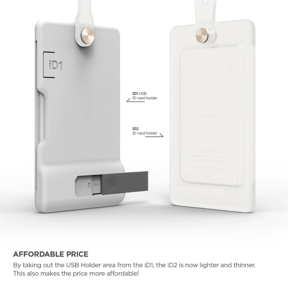 Elago iD2 ID Card Holder (Frosted White)