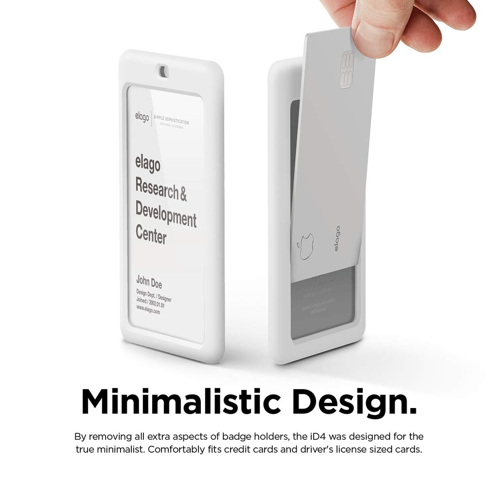 Elago iD4 ID Card Holder (White/Red)