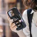 Grip2u Boss Case Kickstand with Wallet for iPhone 14 Pro Max (Charcoal)