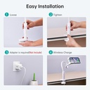 Choetech 2-in-1 Flexible Phone Mount & Fast Wireless Charger