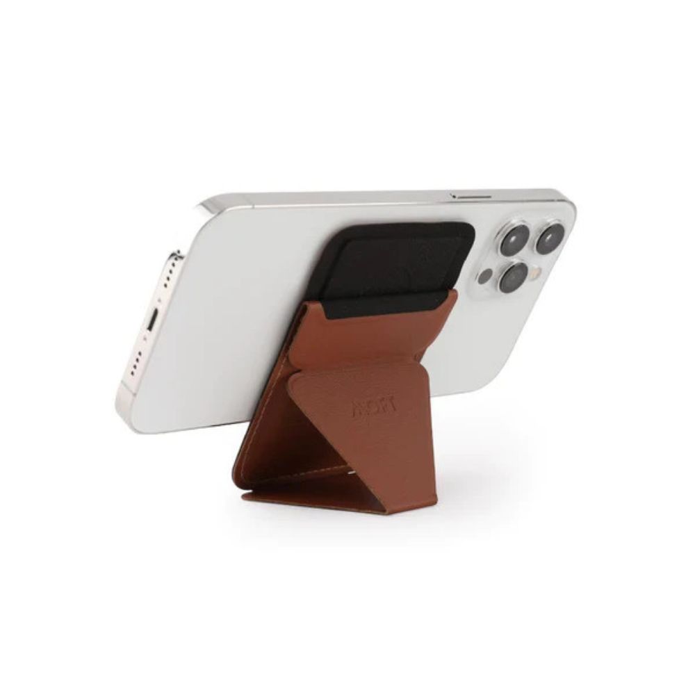 MOFT Phone Stand & Card Holder (Brown)