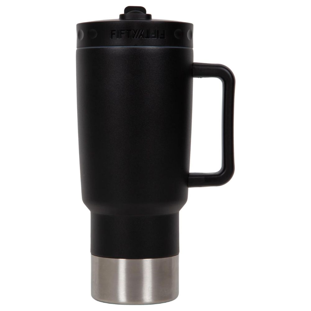 Fifty Fifty Insulated Mug 900ML (Black)