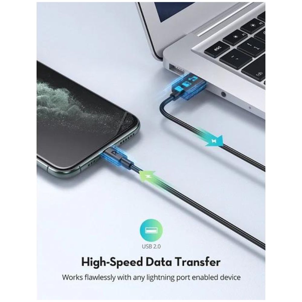 RAVPower USB-A to Lightning Cable 1m C89Connector TPE Black Offline 